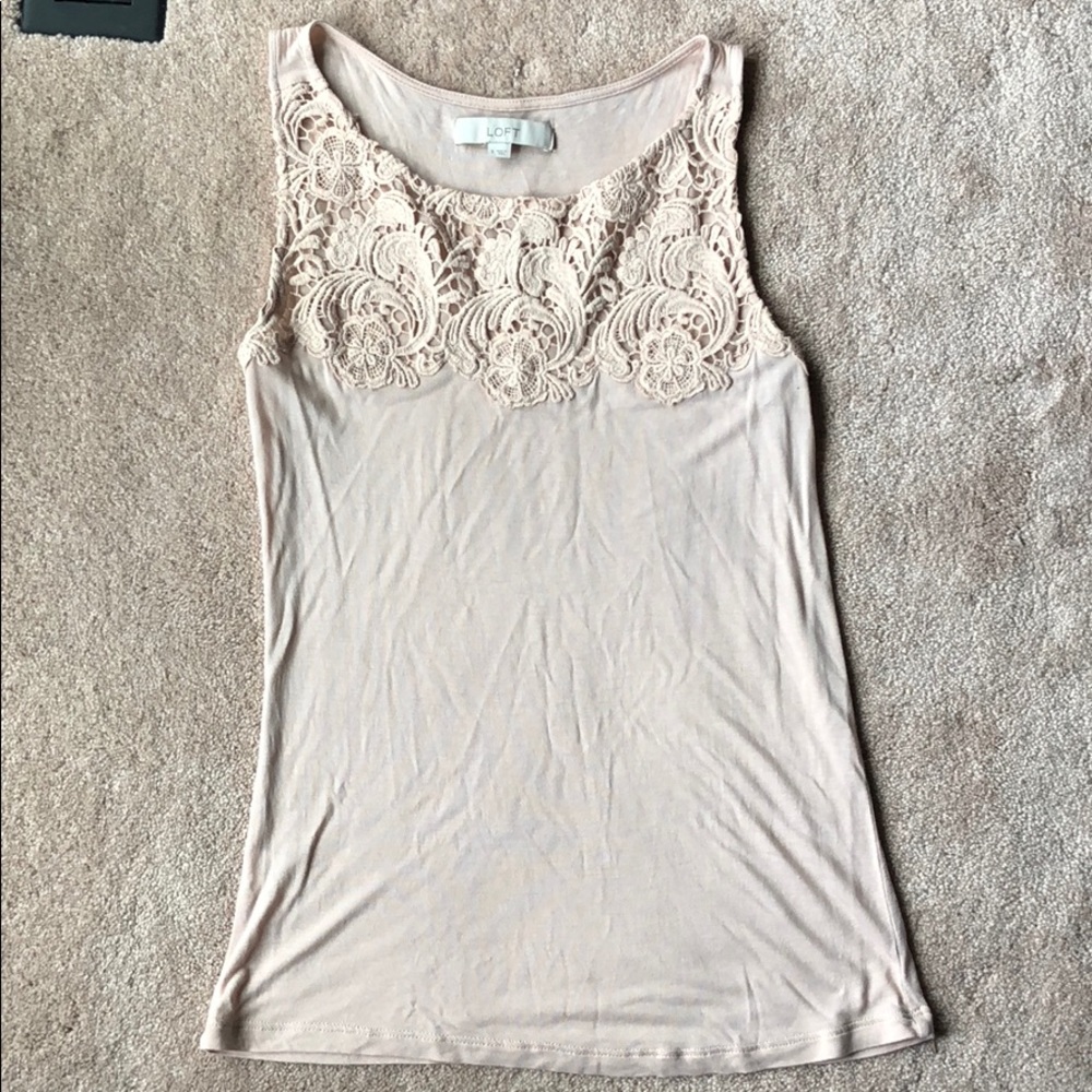 Pale pink LOFT shirt